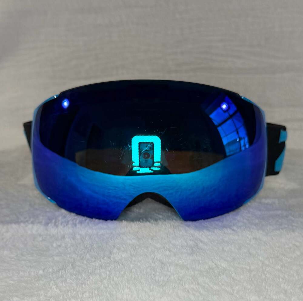 Zionor Ski Snowboard Goggles Blue Mirrored Polarized Lens
